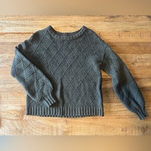 American Eagle Outfitters army green Crewneck Sweater